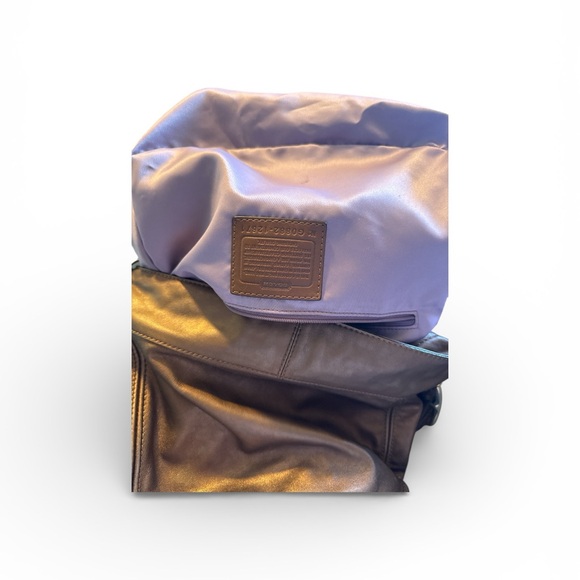 Coach Zoe metallic copper bronze leather hobo bag - Picture 7 of 9